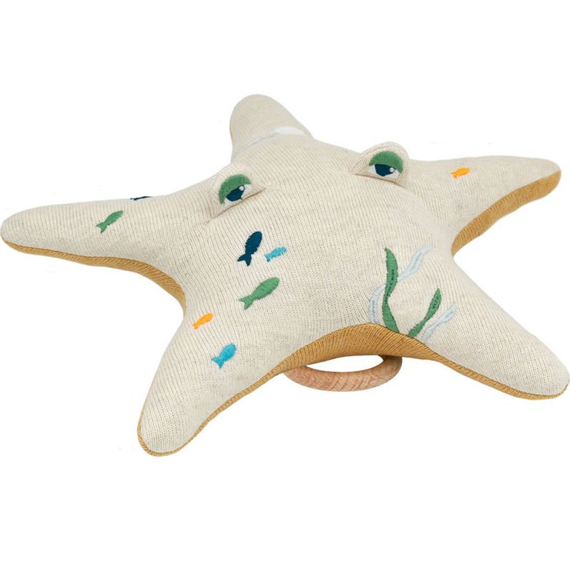 Peluche musicale étoile de mer naturel (30 cm) L'oiseau bateau