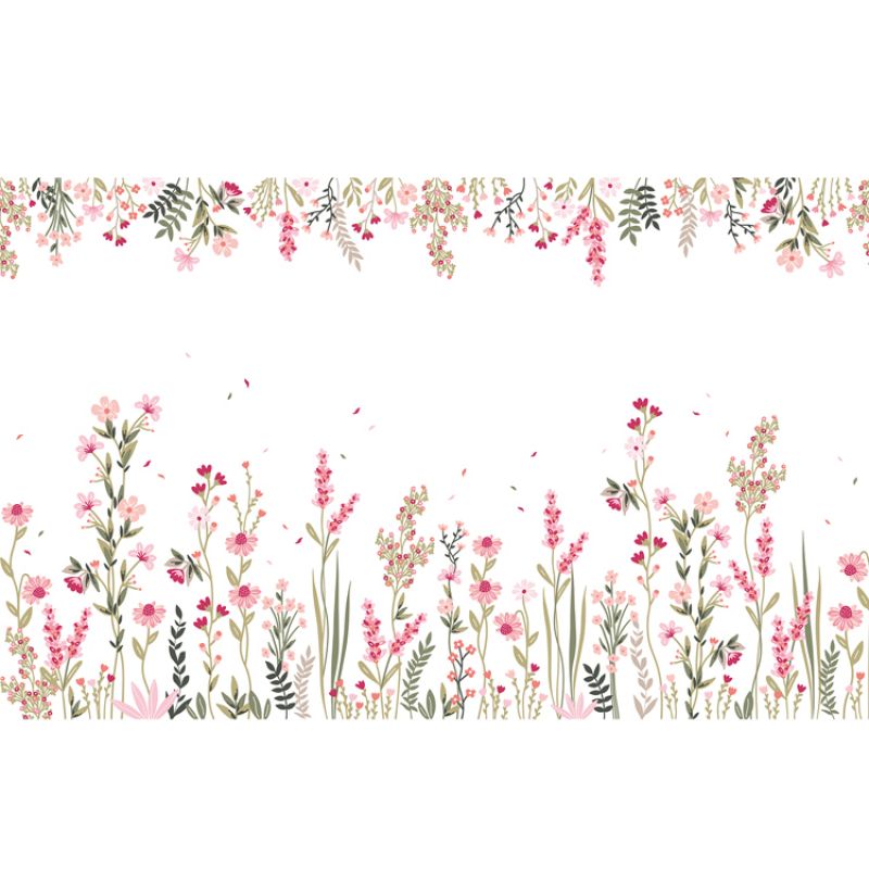 Fresque murale A Field of Flowers (400 x 248 cm) Lilipinso
