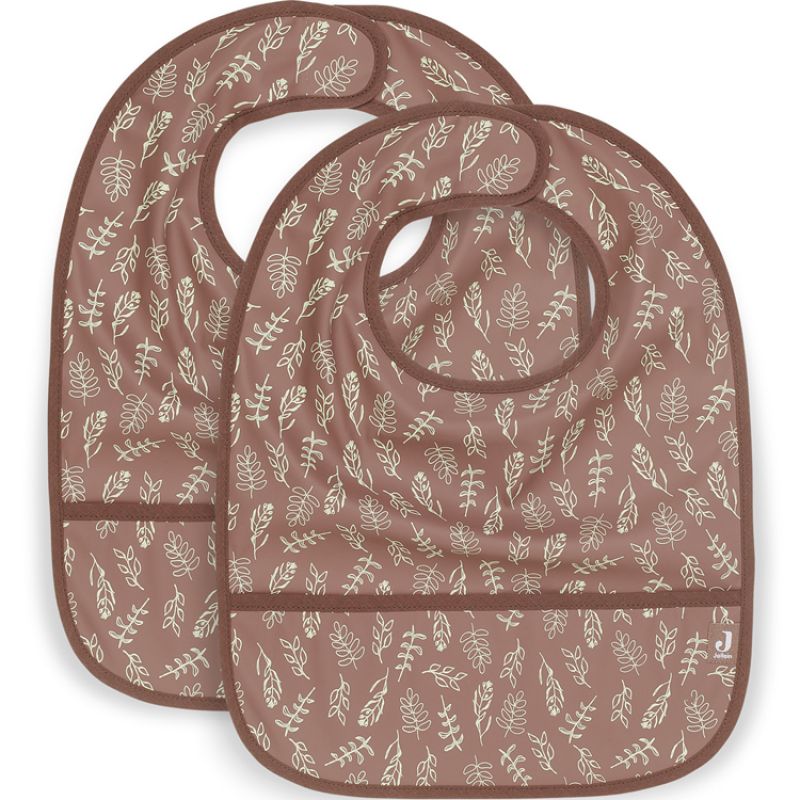 Lot de 2 bavoirs plastifiés Meadow Chestnut Jollein