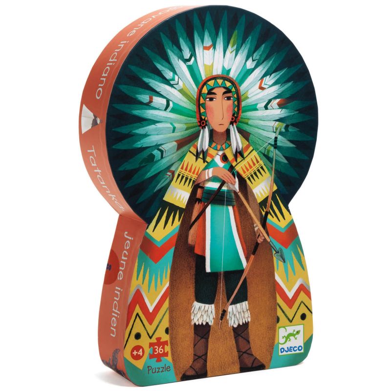 Puzzle Tatanka jeune indien (36 pièces) Djeco
