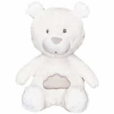 Peluche ours blanc Lily grey (31 cm)