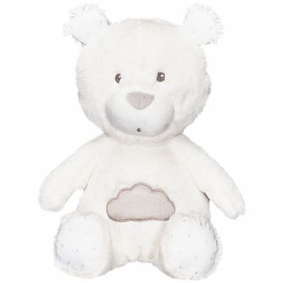 Peluche ours blanc Lily grey (31 cm) Sauthon