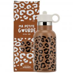 Gourde isotherme Léopard Marron (350 ml) - Atelier Wagram