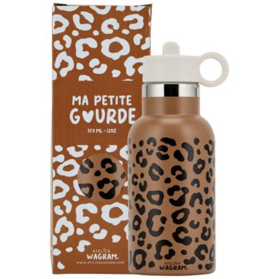 Gourde isotherme Léopard Marron (350 ml) Atelier Wagram
