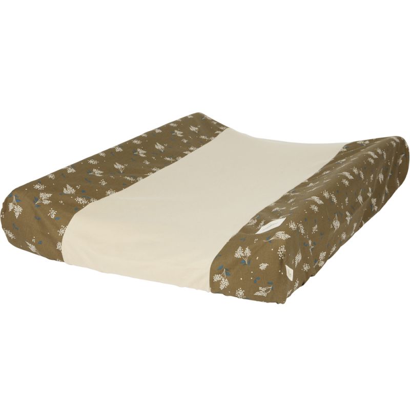 Housse de matelas à langer Calma Brown Lilac (50x70 cm) Nobodinoz