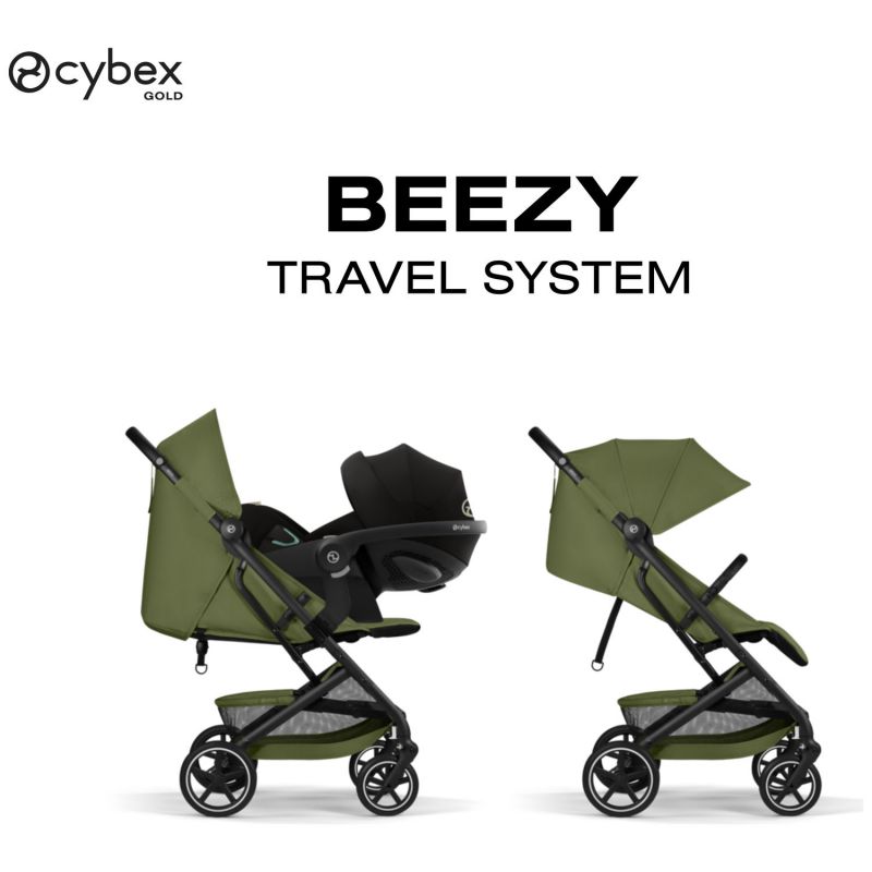 Poussette Compacte et Citadine Beezy 2026 Châssis Noir Moss Green Cybex Produit 5