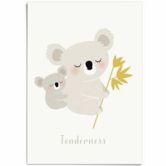 Affiche A3 koala Tenderness