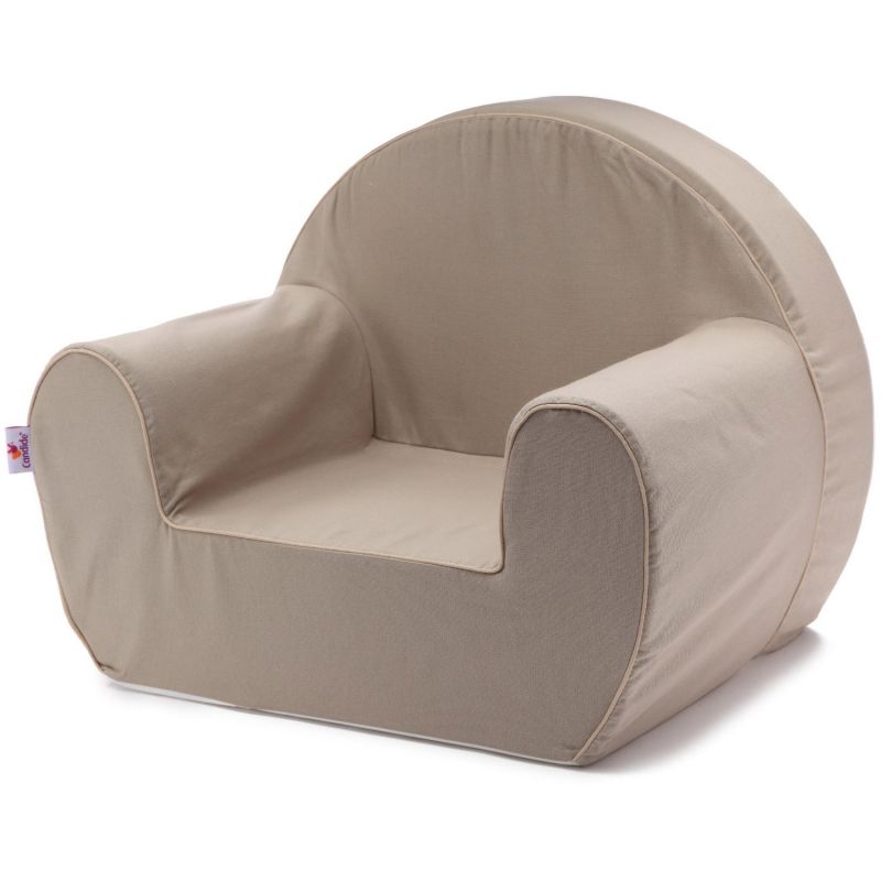 Fauteuil club taupe Candide