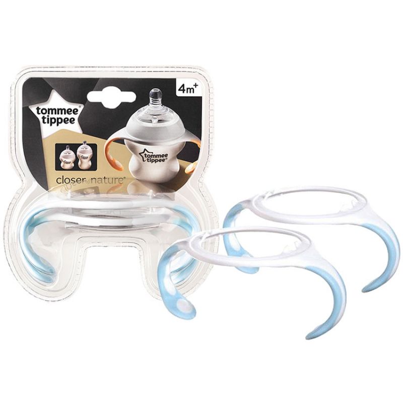 Lot de 2 poignées pour biberon Closer to nature coloris aléatoire Tommee Tippee