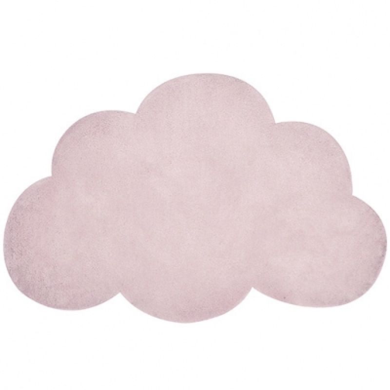Tapis coton nuage vieux rose by Sophie Cordier (64 x 100 cm) Lilipinso