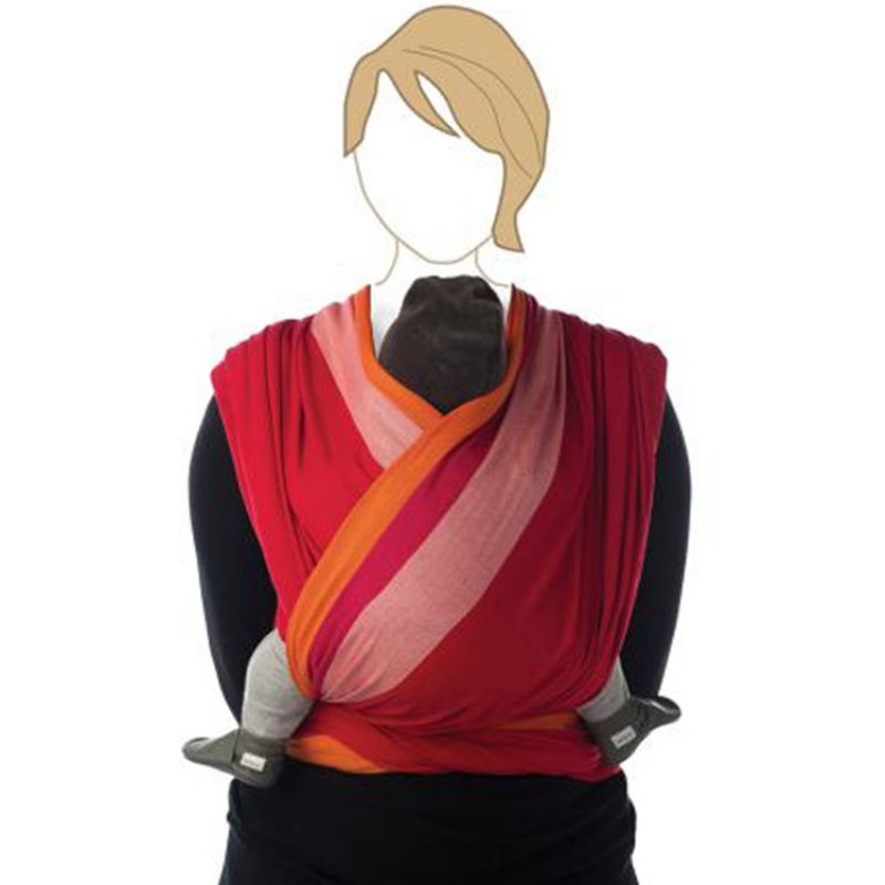 Echarpe de portage BB-Slen Trend coton bio papaya (4,2 mètres) Babylonia carriers