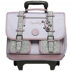 Cartable à roulettes Glossy Lila (38 cm) - Caméléon