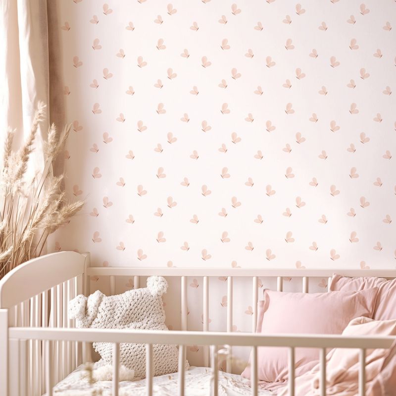 Papier peint Cherry Cherie papillons Love pink (50 cm x 10m)  Lilipinso Ambiance 3