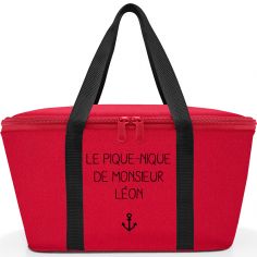 Grand sac isotherme rouge (personnalisable)
