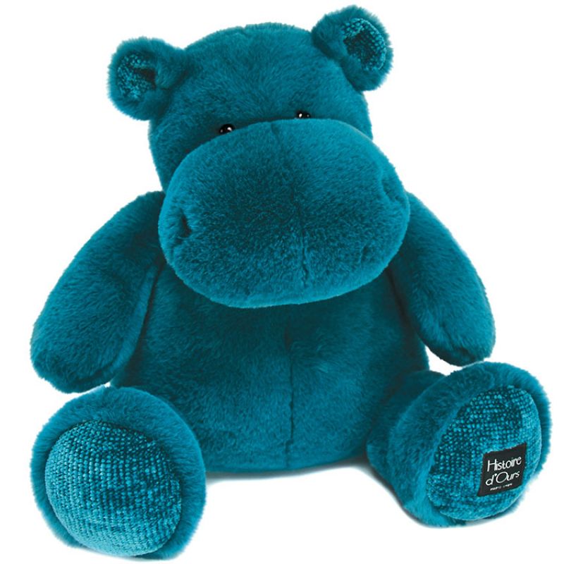 Peluche Hippo bleu canard (40 cm) Histoire d'Ours