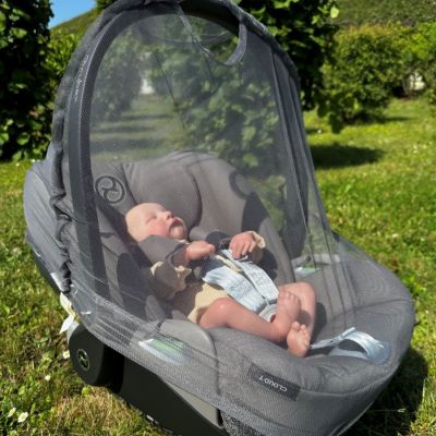 Moustiquaire pour siège-auto bébé MOSKITO LUXE dark grey