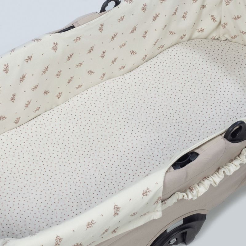 Housse de nacelle avec élastiques + Drap-housse pour nacelle Mimosa Rose Walking Mum Produit 3