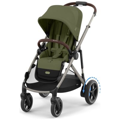 Poussette avec assistance électrique eGazelle S Moss Green Cybex