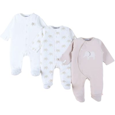 Lot de 3 pyjamas Jersey Eléphants (3 mois) Noukie's