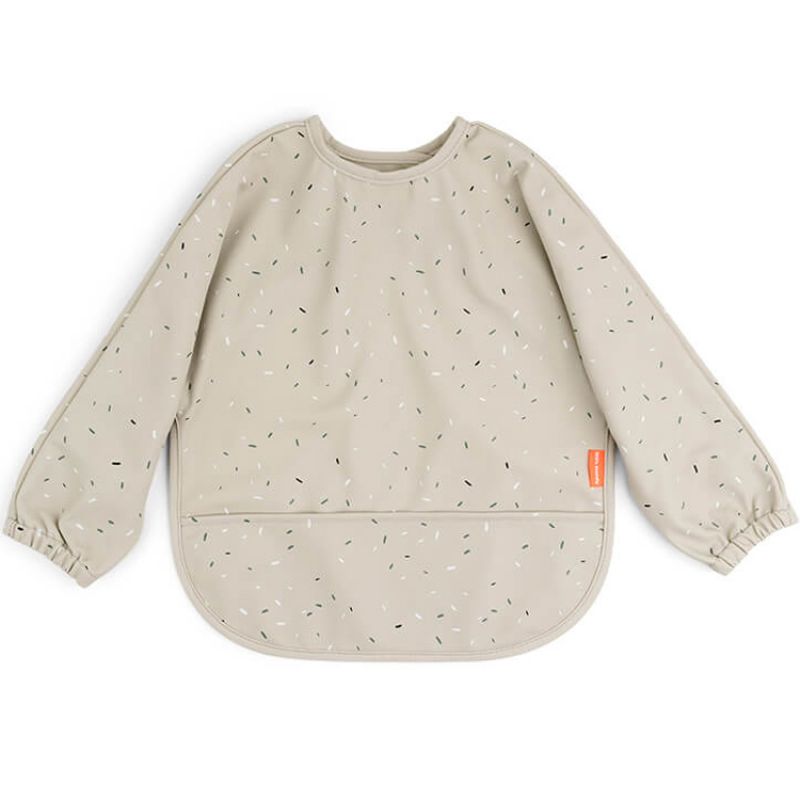 Bavoir manches avec poche Confetti Sable Done by Deer