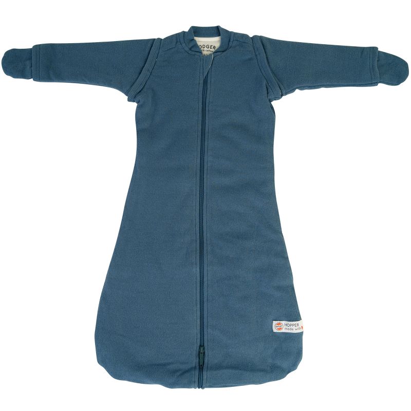 Gigoteuse chaude à manches Hopper Rib bleu TOG 3,3 (62 cm) Lodger