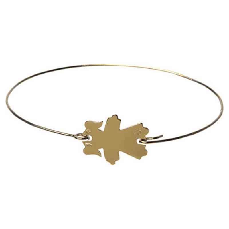 Bracelet Fil d'amour motif au choix 15 mm (or jaune 750°) Loupidou