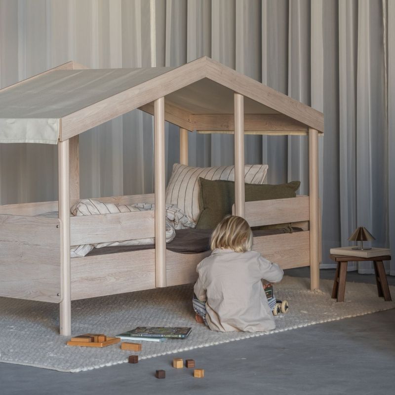 Lit cabane Cottage Naturel (90 x 200 cm) Quax Ambiance 6