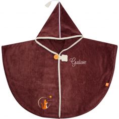 Cape de bain tigre chocolat personnalisable (0-5 ans) - L'oiseau bateau
