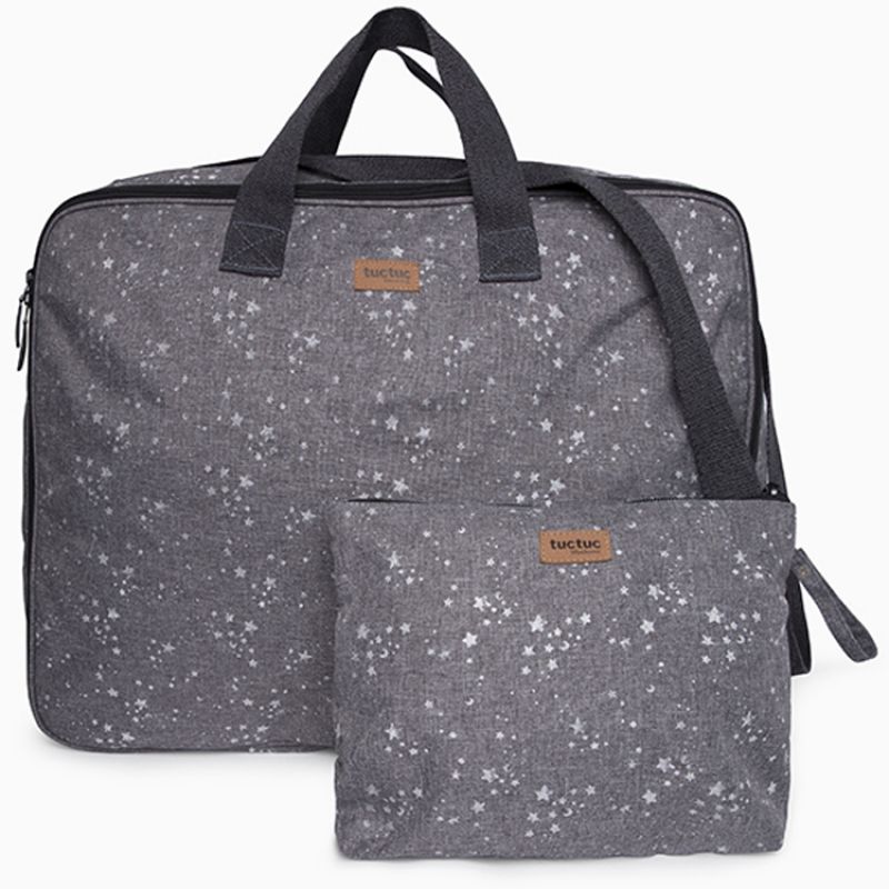 Valise Pop up Weekend Constellation Etoile grise Tuc Tuc