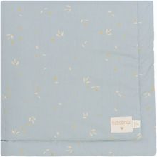 Mini couverture bébé Laponia Willow Soft Blue (70 x 70 cm)  par Nobodinoz