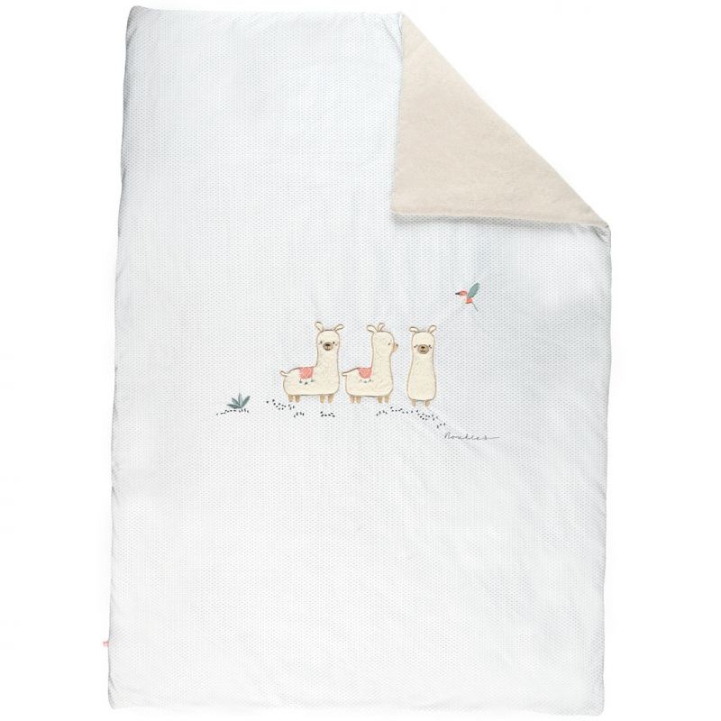 Couverture en veloudoux lama Sacha (100 x 140 cm) Noukie's