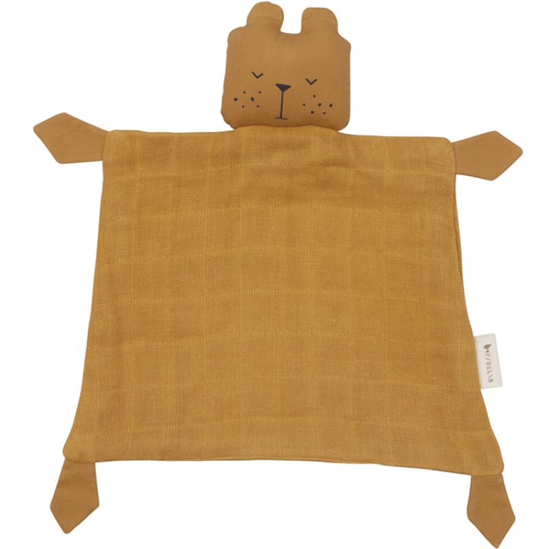 Doudou plat Ours ocre Fabelab