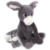 Peluche Ane maman et bébé Les Ptipotos Gris (35 cm) - Les Déglingos