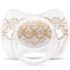 Sucette anatomique réversible Couture Ethnic blanc et doré en silicone (4-18 mois) - Suavinex