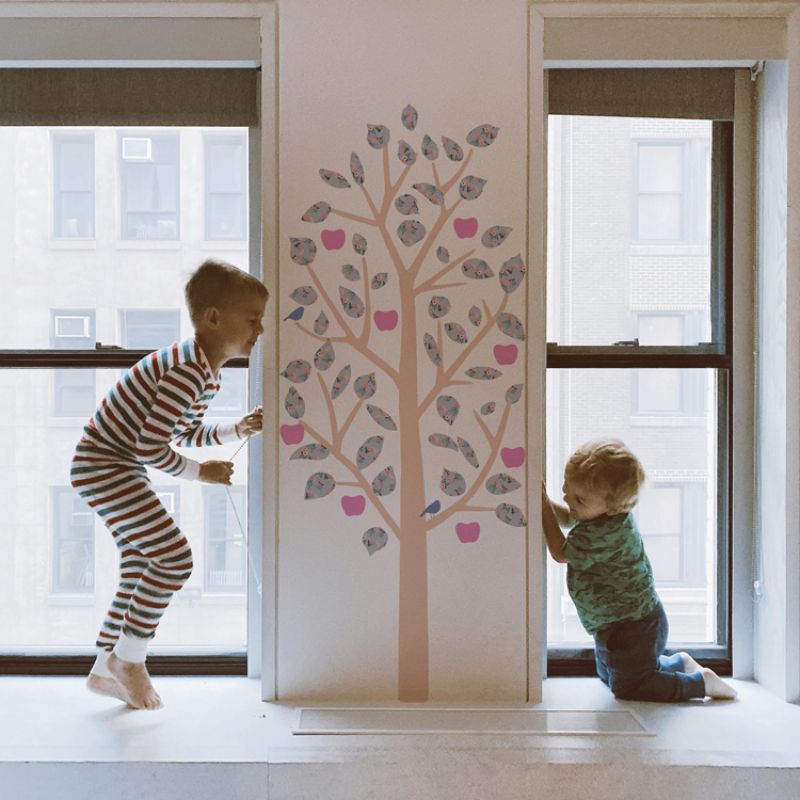 Sticker mural Small Apple Tree liberty (140 cm) Mimi'lou