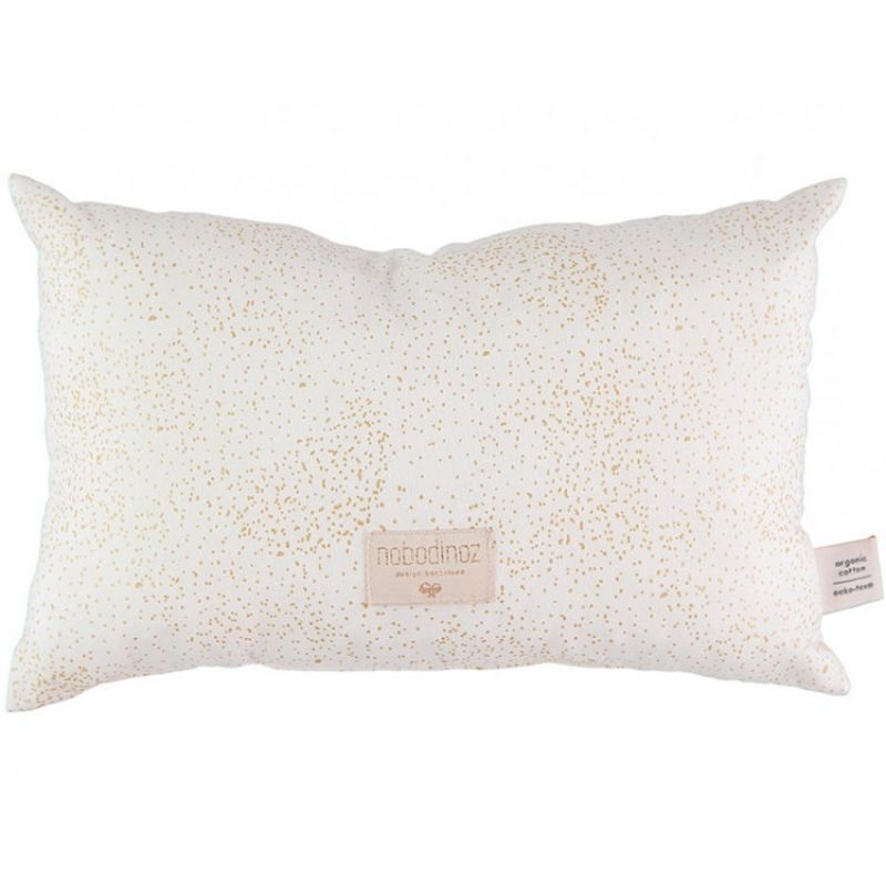Coussin Laurel blanc Gold bubble (22 x 35 cm) Nobodinoz