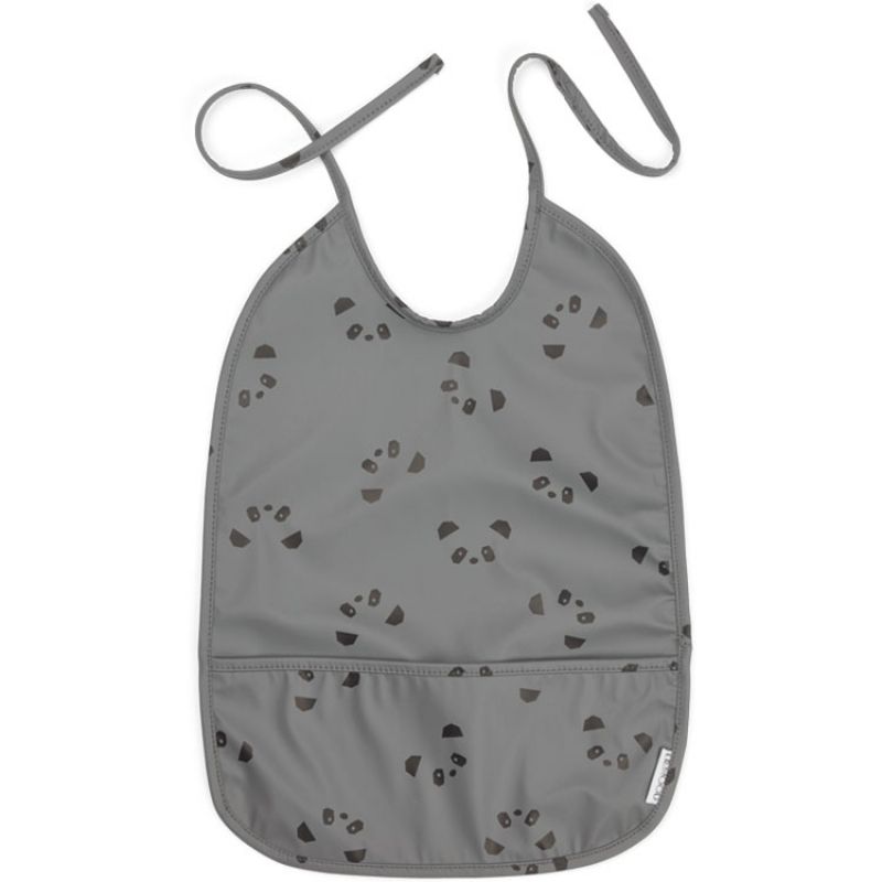 Bavoir à nouer Lai Panda stone grey Liewood