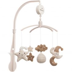 Mobile musical Heaven clay-warm linen - Baby's Only