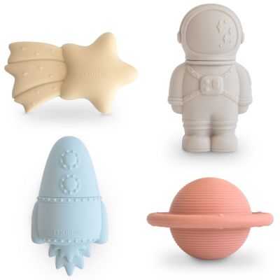 Lot de 4 jouets de bain Space  par Mushie