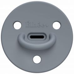 Sucette physiologique Choochoo Blue Grey (6 mois et +) - Elhée