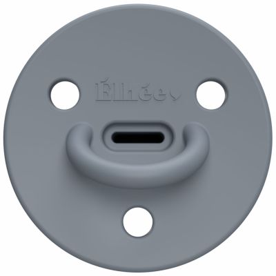 Sucette physiologique Choochoo Blue Grey (6 mois et +) Elhée