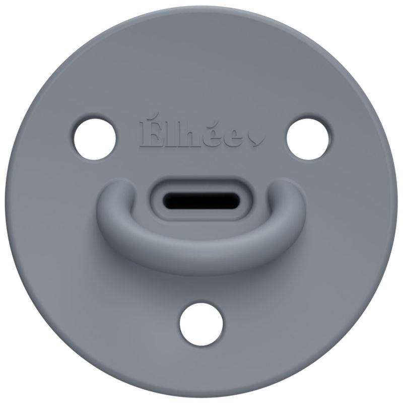 Sucette physiologique Choochoo Blue Grey (6 mois et +) Elhée Produit 1