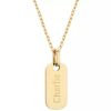 Collier chaîne Petite plaque personnalisable (plaqué or) Petits trésors Produit 1