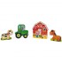 Lot de 4 puzzles verticaux Ferme - Janod Lot de 4 puzzles verticaux Ferme - Janod