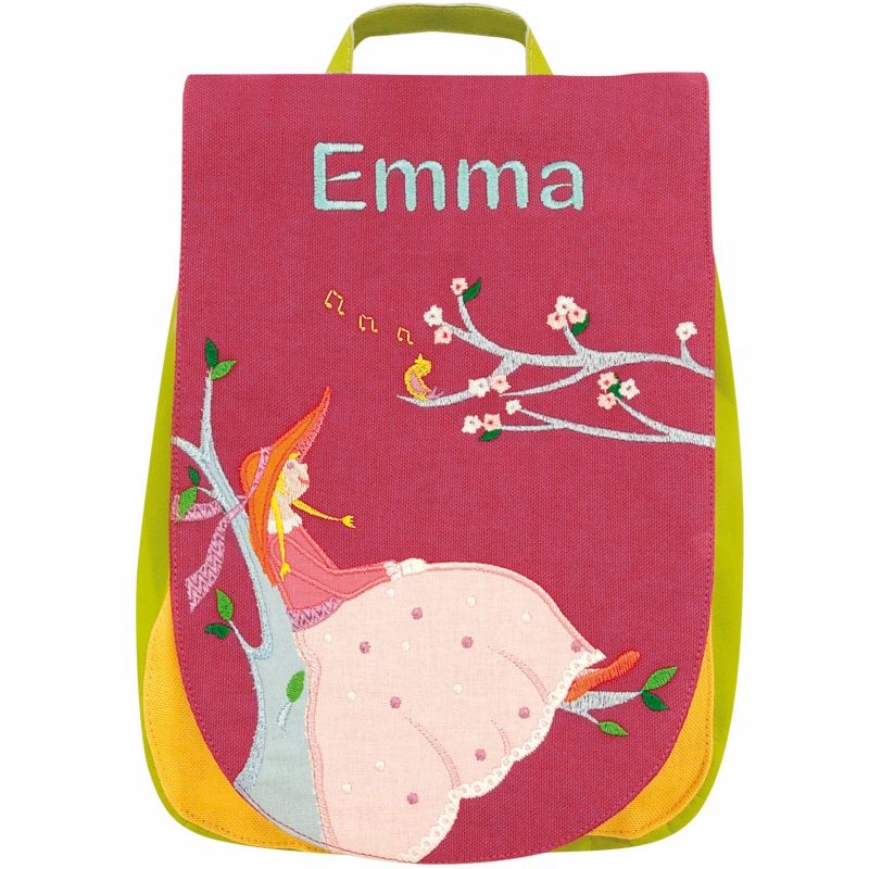 Sac à dos jeune fille au rossignol (personnalisable) L'oiseau bateau