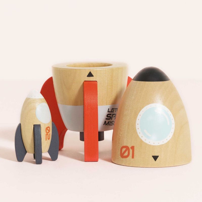 Fusées magnétiques en bois FSC Le Toy Van Ambiance 6