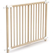 Barrière de sécurité extensible en bois de hêtre verni Essentiel  par AT4