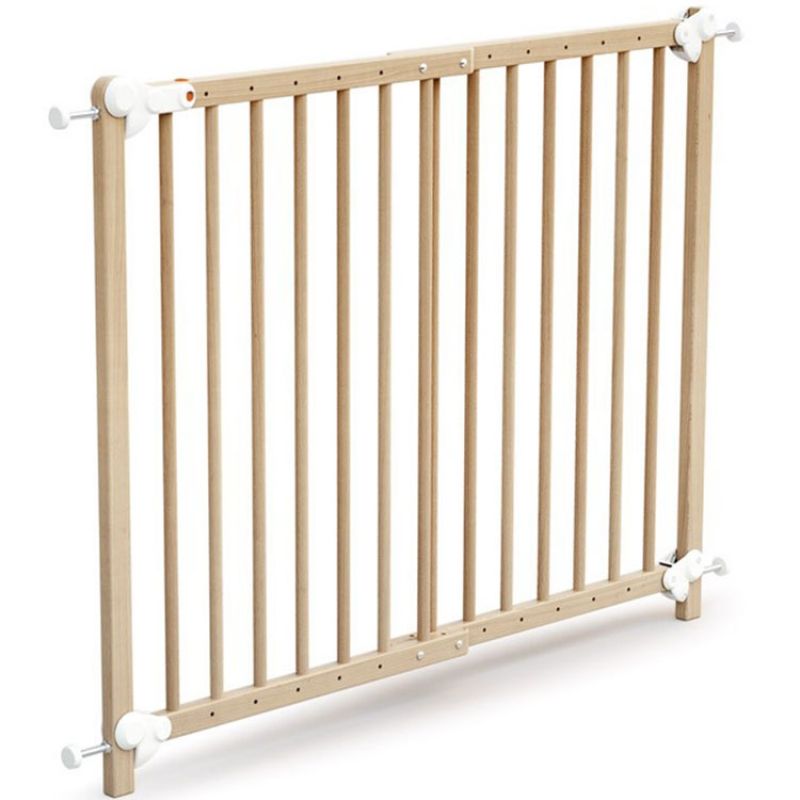 Barrière de sécurité extensible en bois de hêtre verni Essentiel AT4