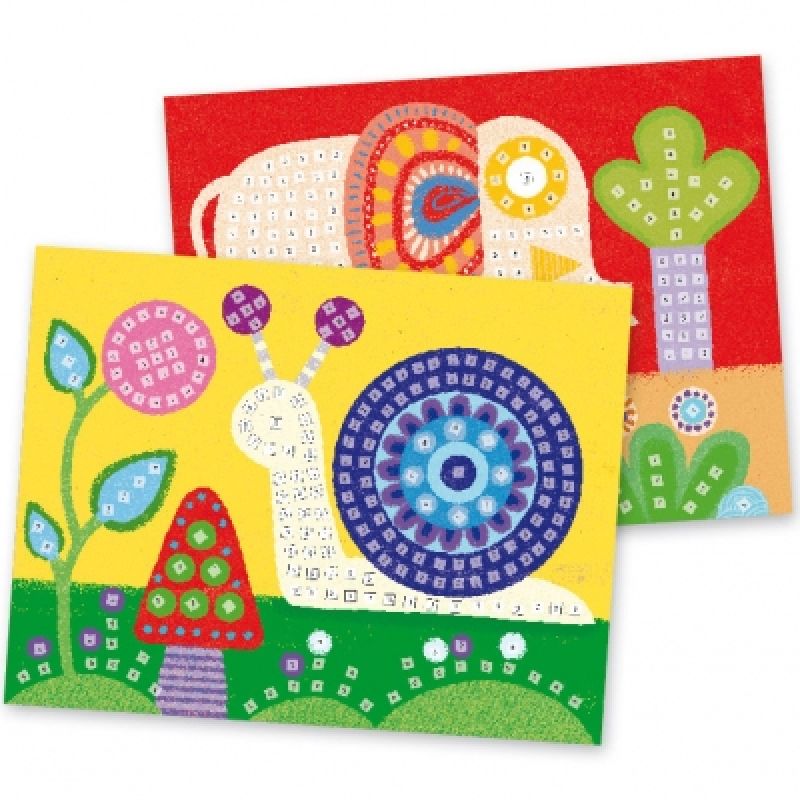 Kit de réalisation mosaïque Eléphant et Escargot Djeco