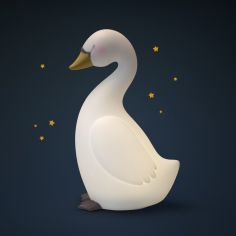 Lampe veilleuse cygne La petite école de danse